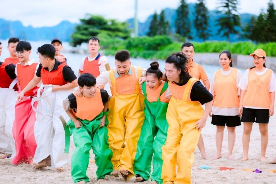 Tổ Chức Team Building tại Hạ Long: Bùng Nổ Bãi Cháy, Nóng Bừng Di Sản